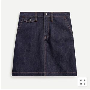 ⚓️ J.Crew Denim mini skirt in stay navy wash NWOT